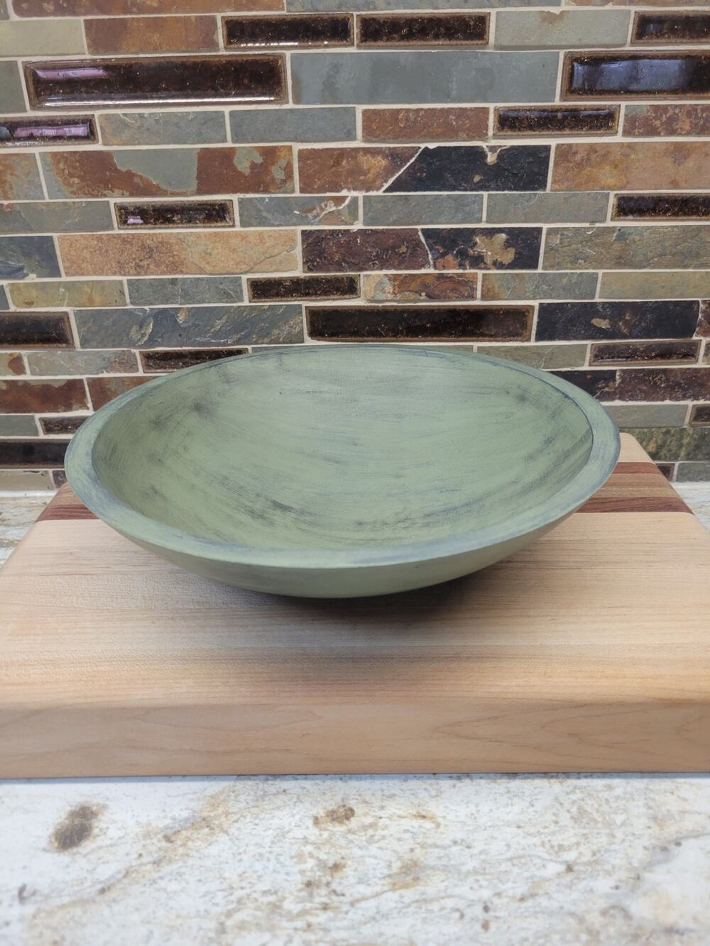 Vintage Wood Dough Bowl Primitive Wooden Bread Farmhouse Decor
